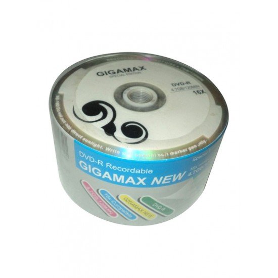 Gigamax 50-Piece Recordable DVD Multicolour