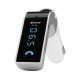 Bluetooth Car Charger With FM MP3 Transmitter White/Black