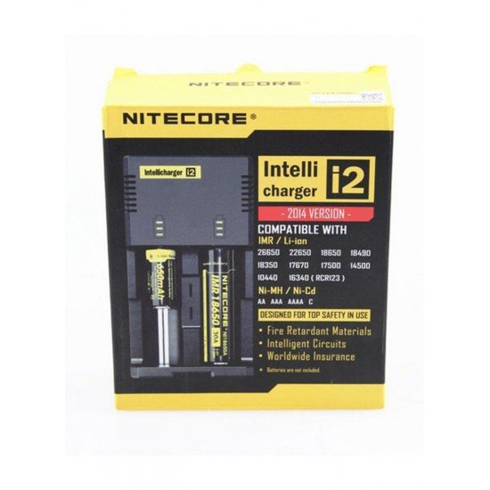 Nitecore Intellicharger i2 Battery Charger Black/Yellow