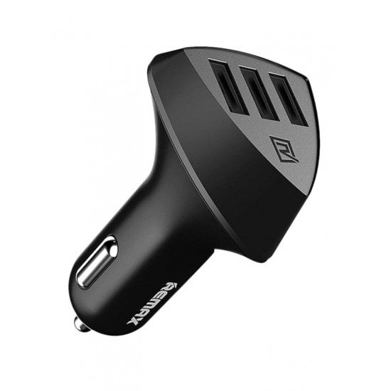 REMAX 3 Usb Port Car Charger Black