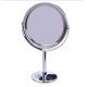 Trendy Magnification Makeup Mirror Rotating Dual Sided Round Shape