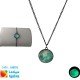 Glowing Moon Necklace And Bracelet - Black