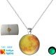 Glowing Moon Necklace And Bracelet - Silver Coated