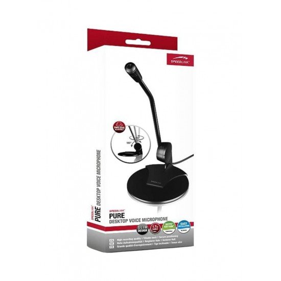 SPEEDLINK Pure Desktop Voice Microphone Black