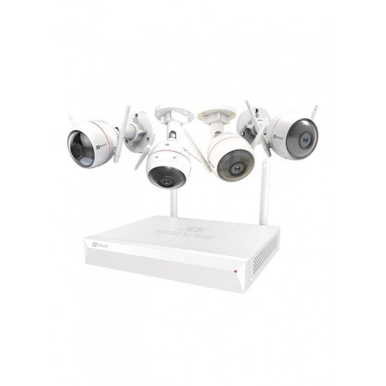 ezviz Home Security And Surveillance Kit With 4 Wireless Cameras White 26 x 27.2 x 4.8 centimeter